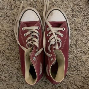 Red high top converse